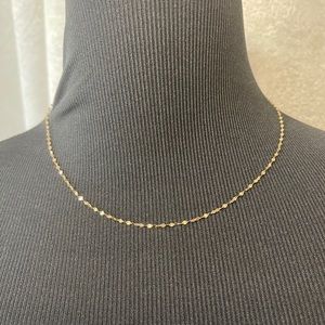 14k yellow gold 18” chain